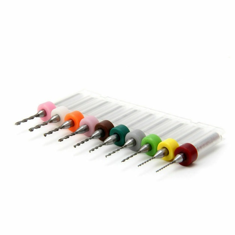 10x 0.6-1.5mm PCB Print Circuit Board Carbide Mini Micro Drill Bit Set