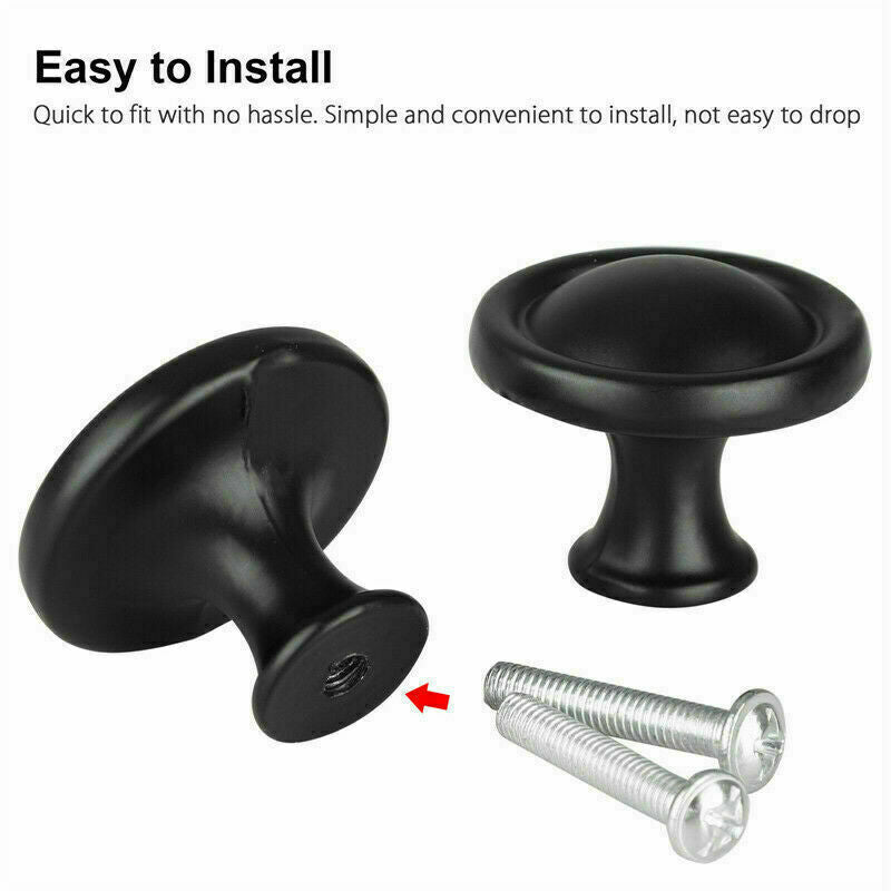 12X Kitchen Cabinet Door Drawer Hardware Knob Handle Pull Bathroom Knobs Handles