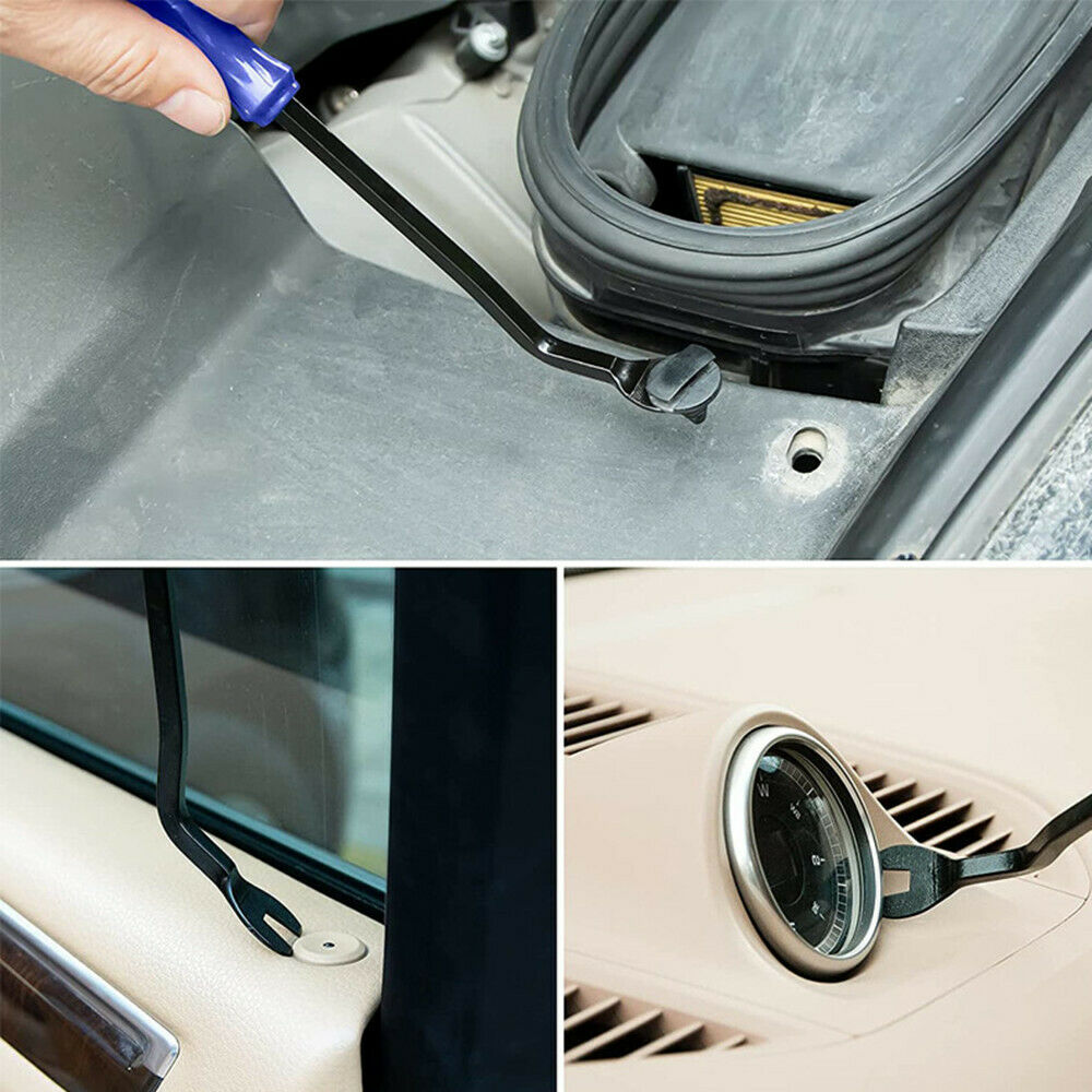 5Pcs Door Clip Panel Car Trim Removal Tool Kits Fastener Auto Dashboard Tools