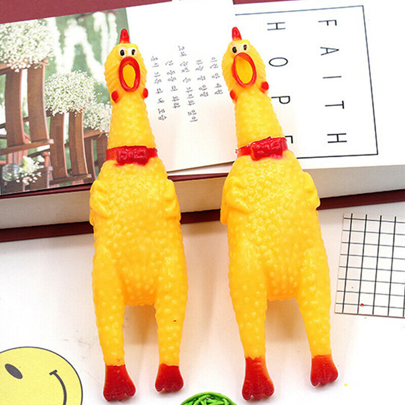 Squeaky Pet Dog Toys Sounding Screaming Chicken Style Safety Molar Chew P.l8