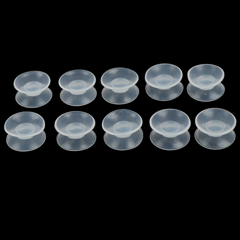 10x Double Sided Suction Cup Sucker Pad for Glass Plastic Clear Sucker Hol.l8