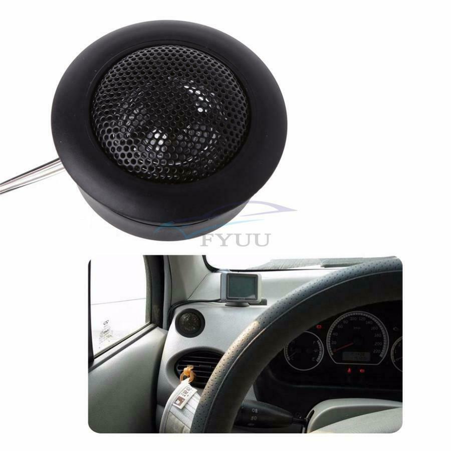 2 Pieces Heat-resitant Voice Coil 93dB/W Pure Sound Car Dome Speaker Tweeter