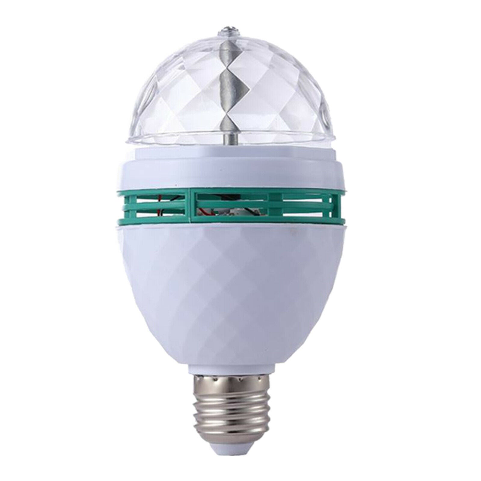 RGB Rotating Crystal Ball Bulb Lamp Home Outdoor Ornaments Stage Lights 6W