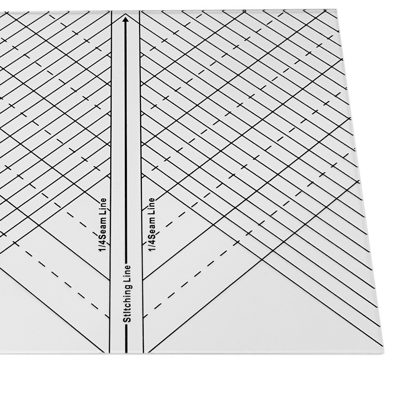 Durable Sew Straight Ruler Templates Quilters Tool Quilting Pathcwork Craft