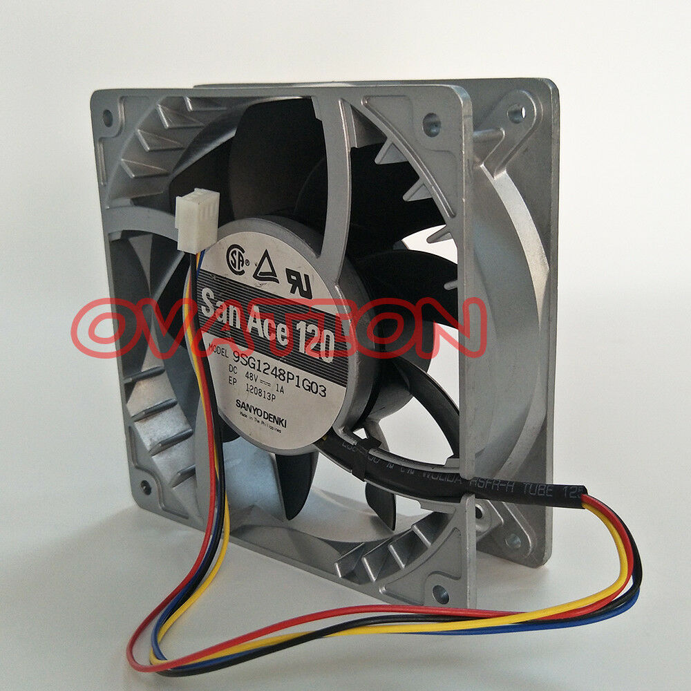 For 1 PCS Sanyo Fan San Ace 120 9SG1248P1G03 DC 48V 1A 12CM 12038