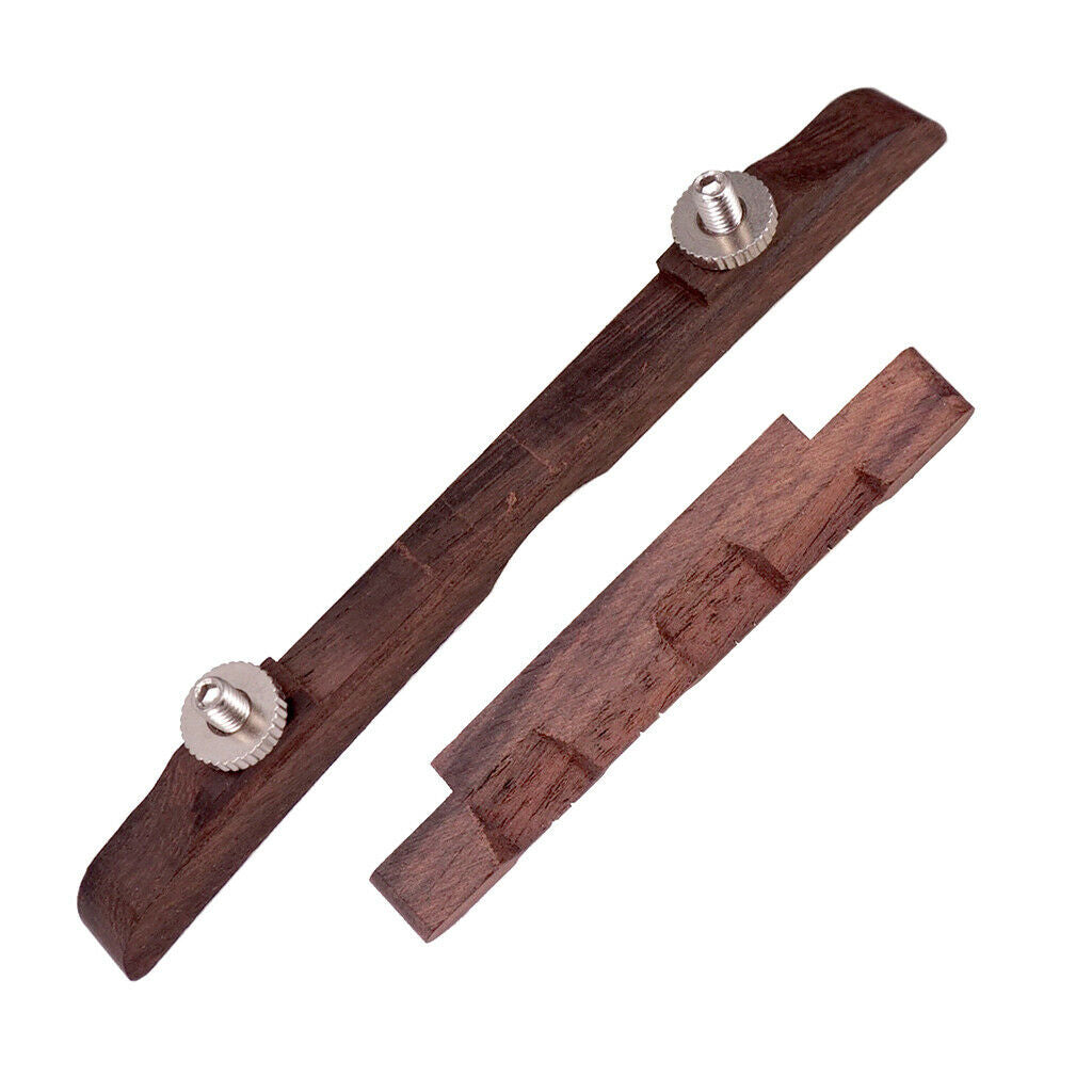 Adjustable Rosewood Guitar Bridge Saddle for Mandolin Jazz Replacement Parts