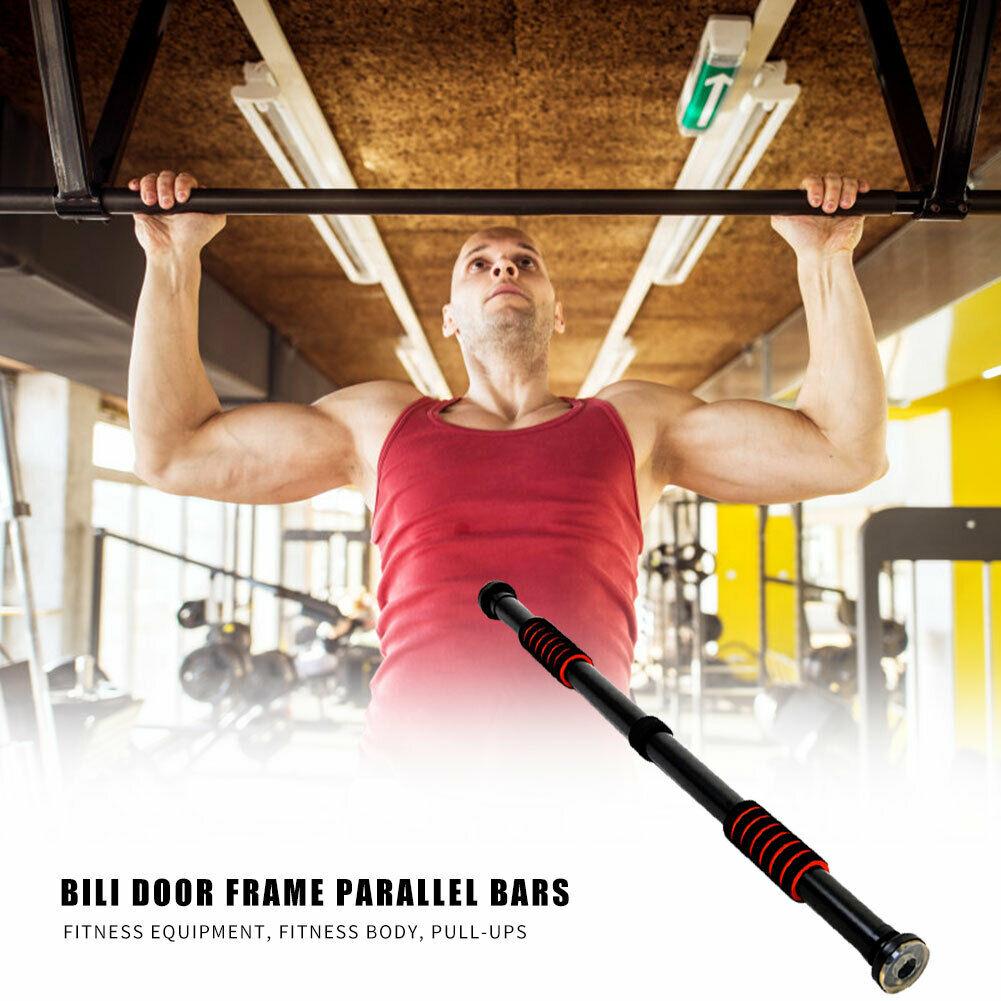 Stainless Steel Door Horizontal Bar Sport Pull Up Arm Strength Training Bar @