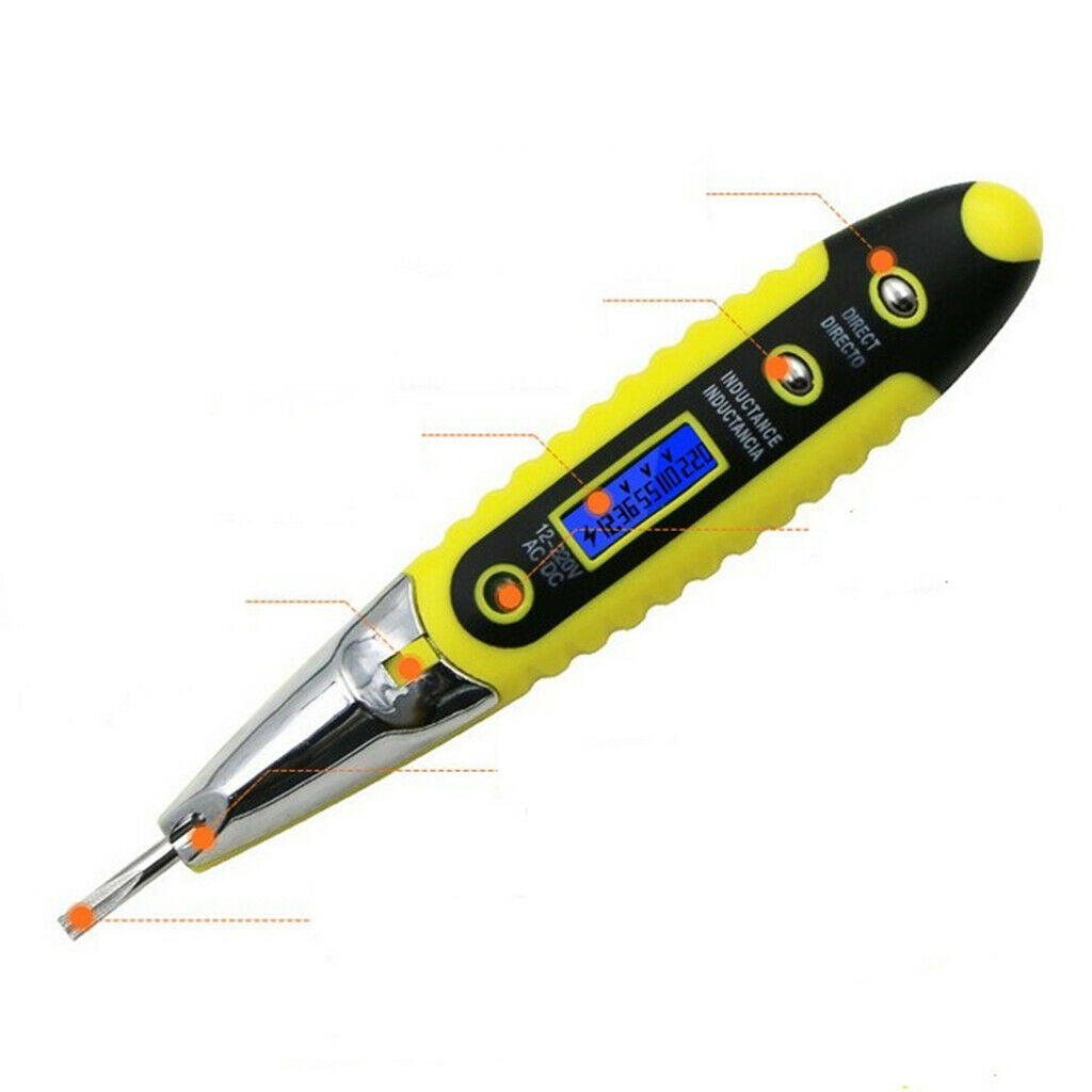 Digital Voltage  Pen Meter 12 250 V, LCD Display