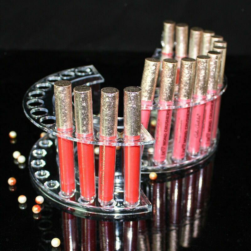 Clear Makeup/Nail Brush Pencil Pen Display Stand 12 Organizer