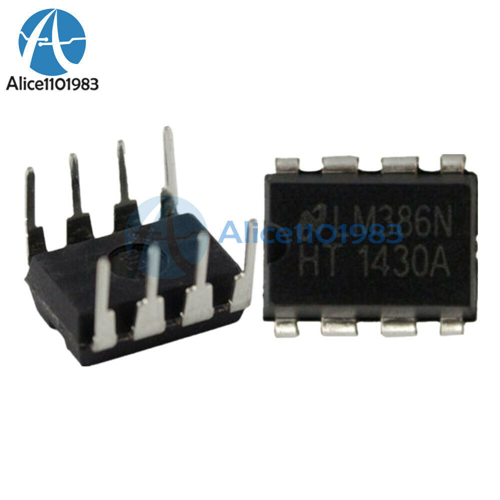 10PCS IC LM386N LM386 AMP AUDIO PWR MONO 8DIP LM386N