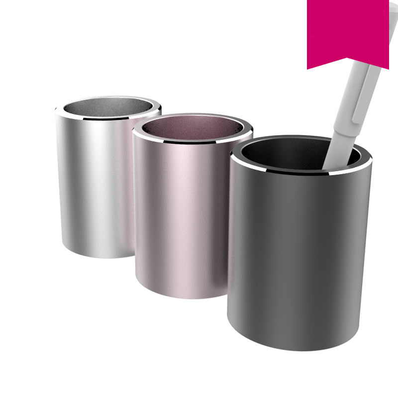 High Quality Aluminium alloy Pen Holders Small Objects Storage Box Office Supply