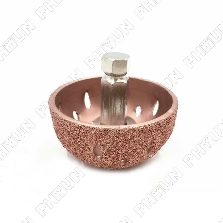 1.5'' Car Tire Repair Grinding Head Coarse Polish Buffing Wheel +Hex Linking Rod
