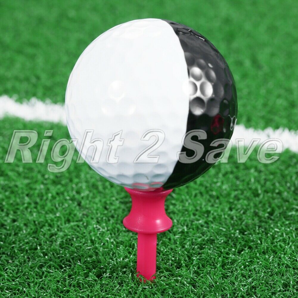 41mm 100Pcs Plastic Step Down Golf Tees Graduated Castle Tee Training Practice