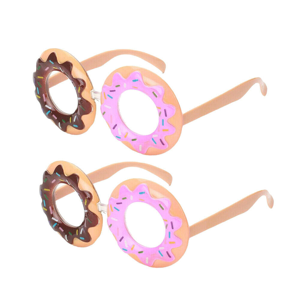 Novelty Party Sunglasses Funny Doughnut Frame Glasses Costumes Photo Props