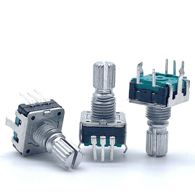 1pcs EC12 encoder type potentiometer reset switch push switch shaft length 15MM