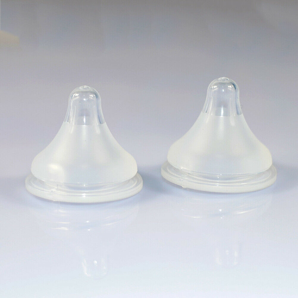 Baby Infant Kids Teether Silicone Wide Mouth Milk Feeding Bottle Pacifier @