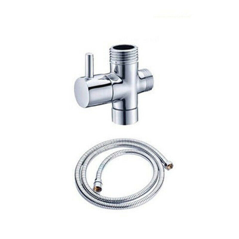 Chrome Bathroom Handheld Shower Head Douche Bidet Toilet Spray Jet Hose Combos