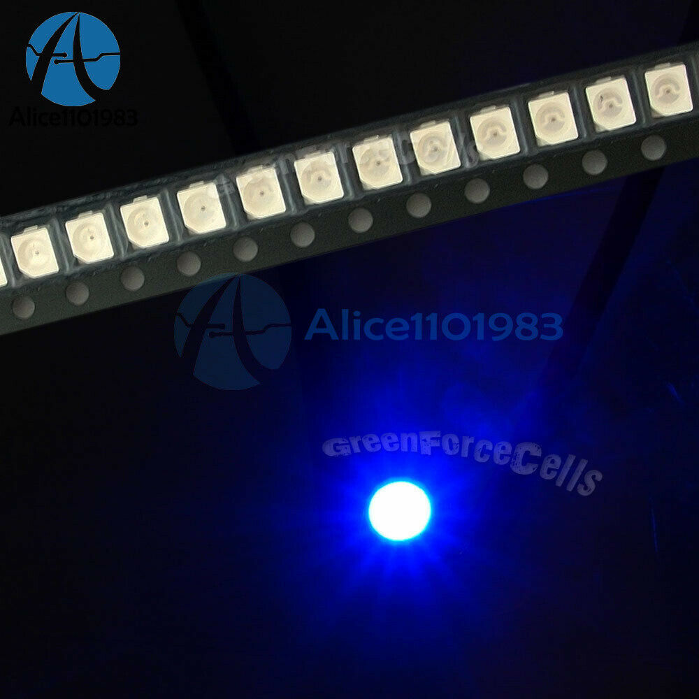 500PCS 3528 Ultra Bright Light Diode Blue 1210 SMD LED PLCC-2 20mA LED Light