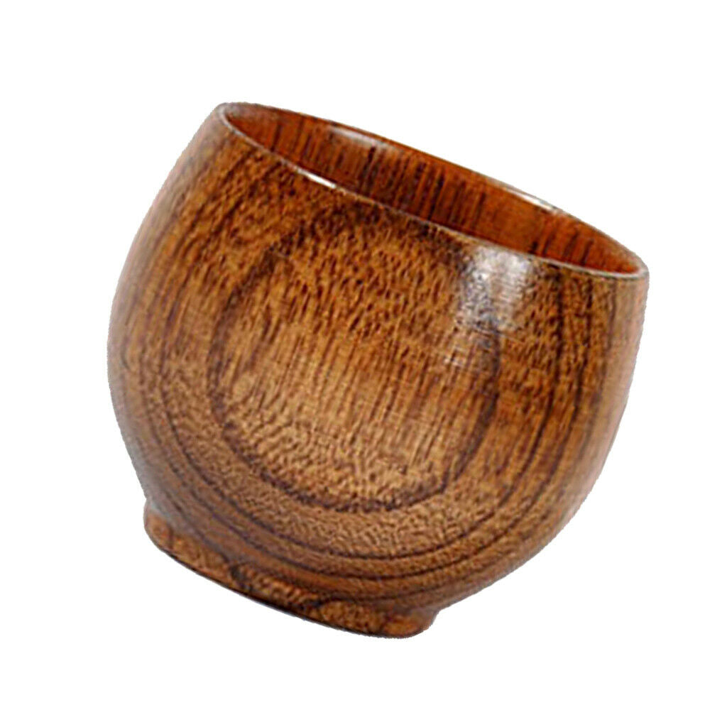 12x  Wooden Cup Handmade Natural Wood Coffee Tea Beer Juice Mug 50ml