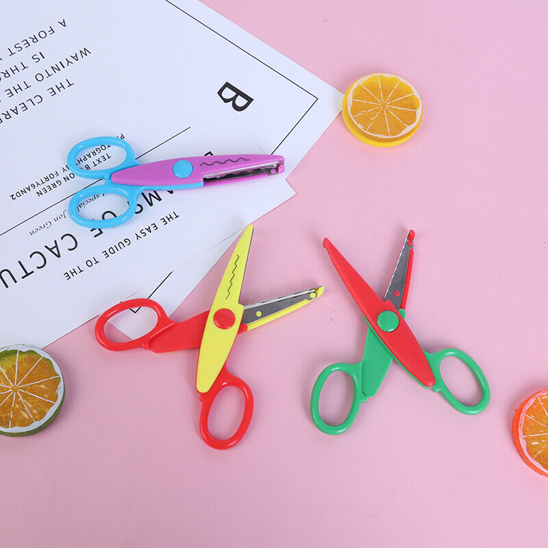 6PCS Zig Zag handmade handicraft album scissor for creative diary school .l8