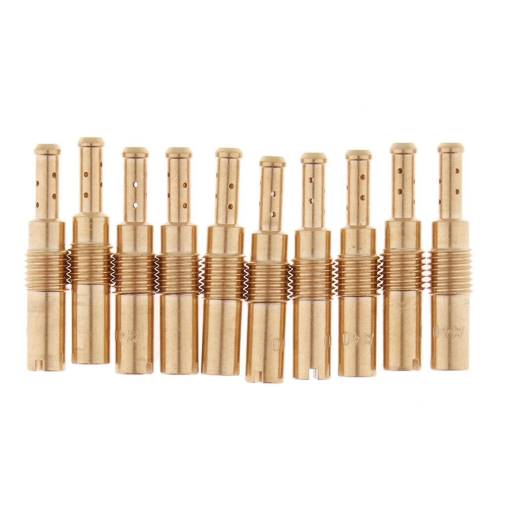 10pcs 40 Slow/Pilot Jet Vice Injector Nozzle For OKO KOSO PWK CVK Type PE