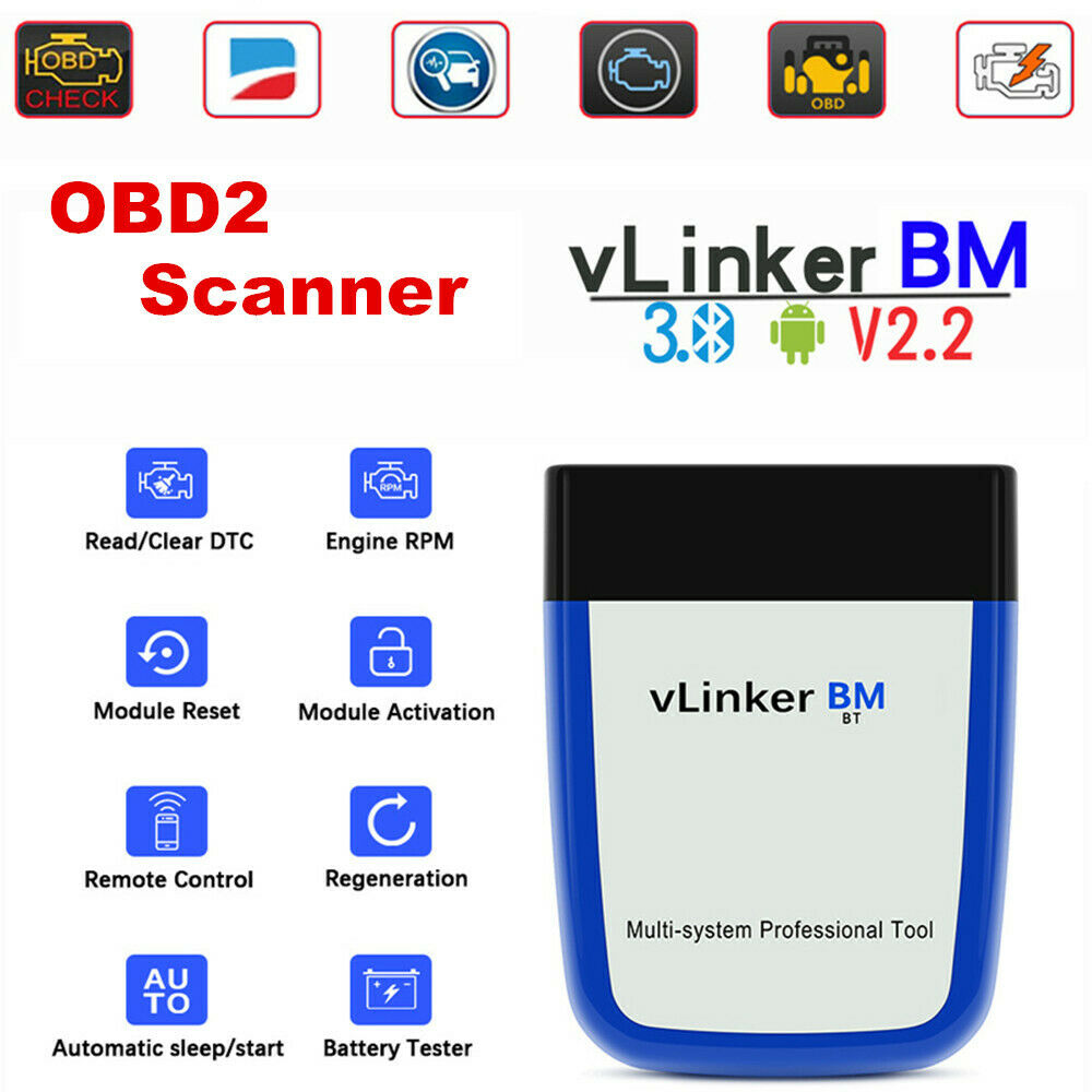 OBD2 ELM327 V2.2 PIC18F25K80 Bluetooth 3.0 SUV Car Diagnostics Scanner Tool Code