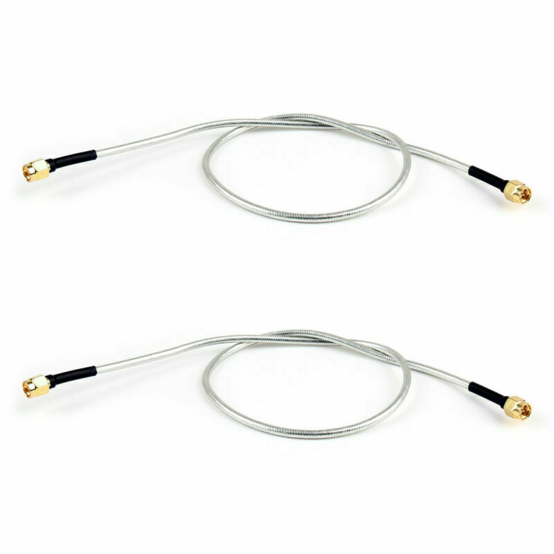 10X SMA Male to SMA Male 50cm RF Extension Coax Pigtail Semi-Rigid Cable RG402 U