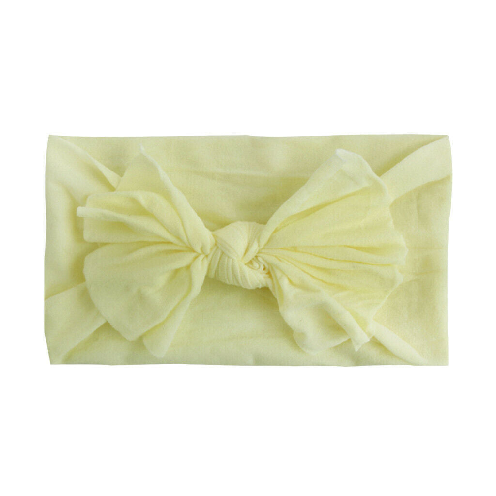 8PCS Toddler Baby Solid Headband Hair Band Bow Accessories Headwear for 0-2Years