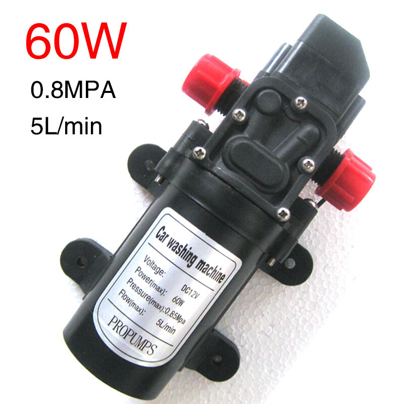 12V 60W Electric Diaphragm High Pressure Water Pump Car Wash 0142YB-12-60
