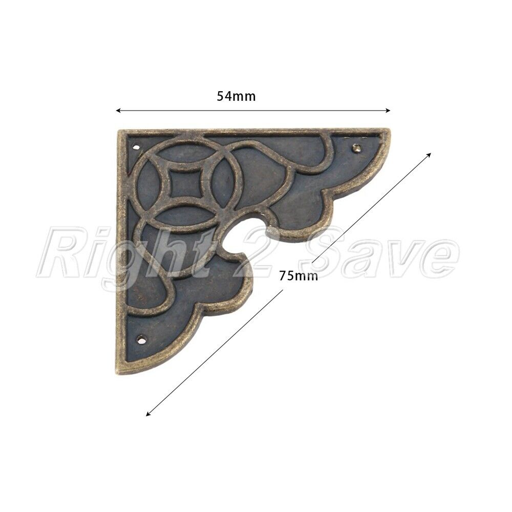 2x Jewelry Box Gift Case Scrapbook Album Menu Folder Corner Decorative Protector