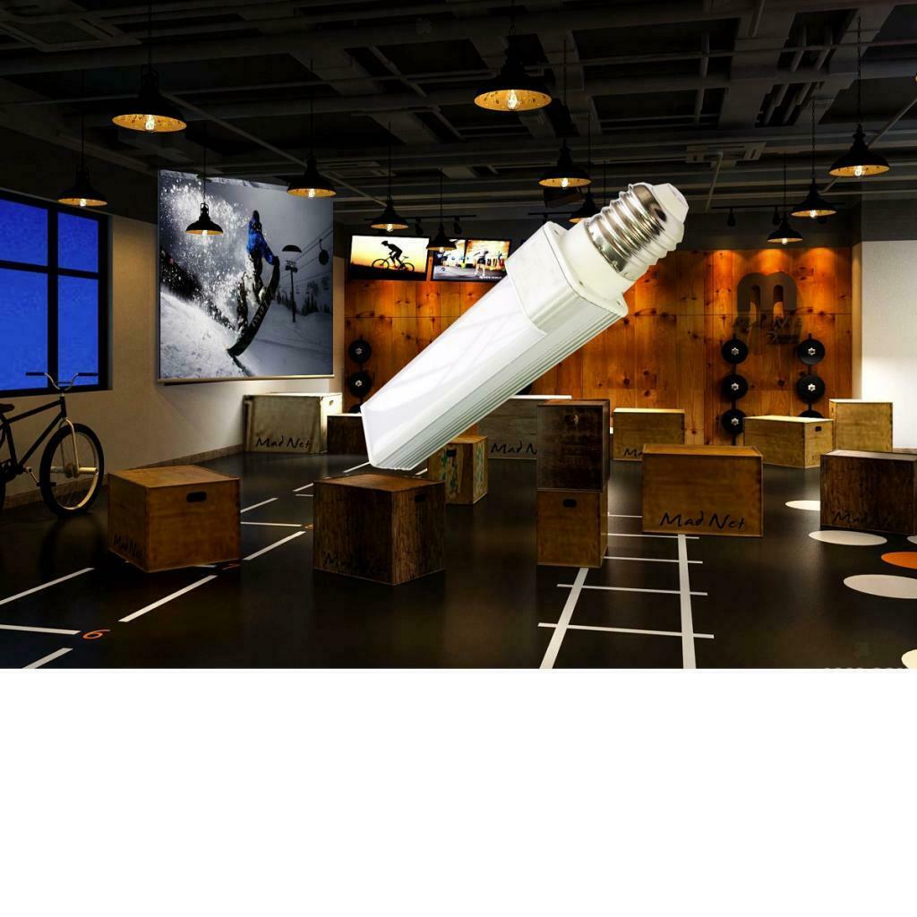 E27 LED Bulb Spotlight Horizontal Plug LED Tube Light Bulb 5W Warm White