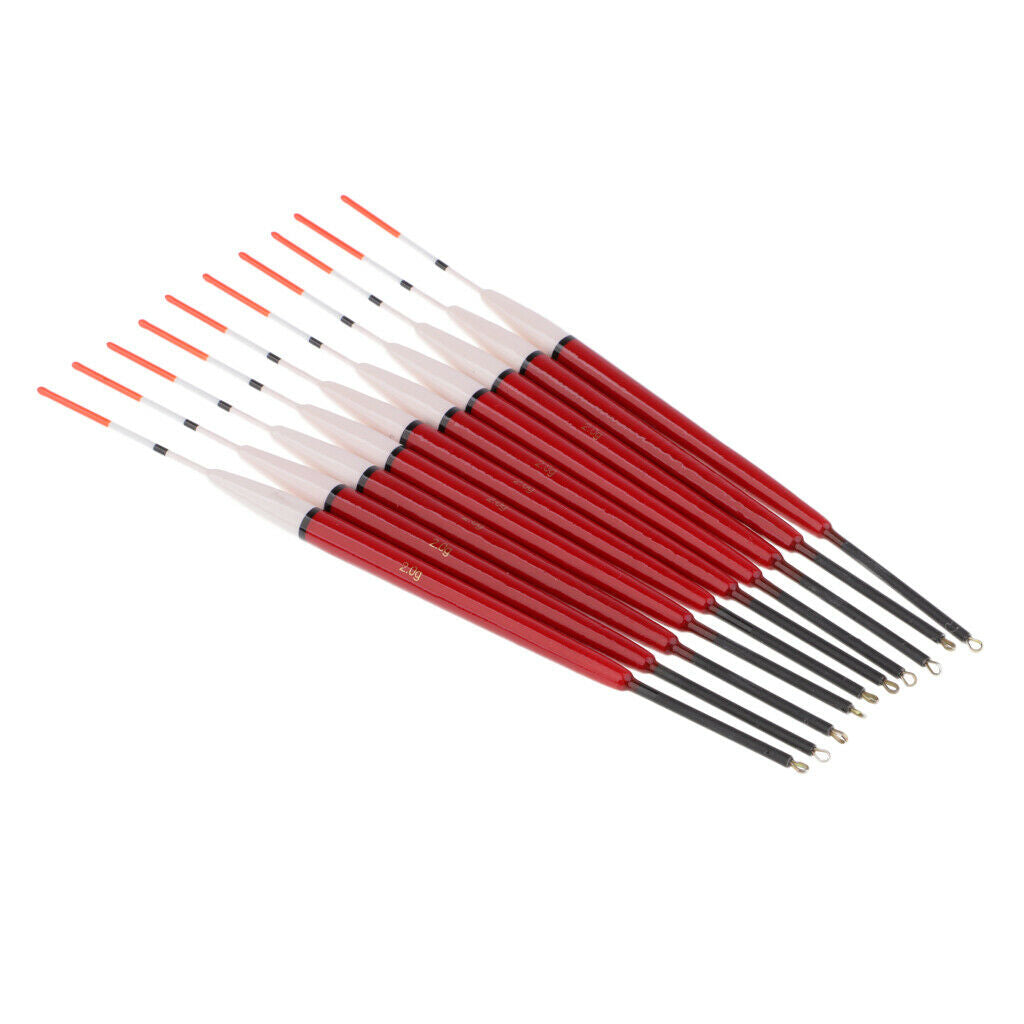 20x Paulownia Wooden Buoy Bright Color High Sensitivity Fishing Carp Fish