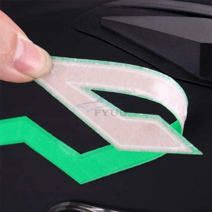 4x Motorcycle LED Signal Helmet Light Night Light Riding Decorative Strip Green