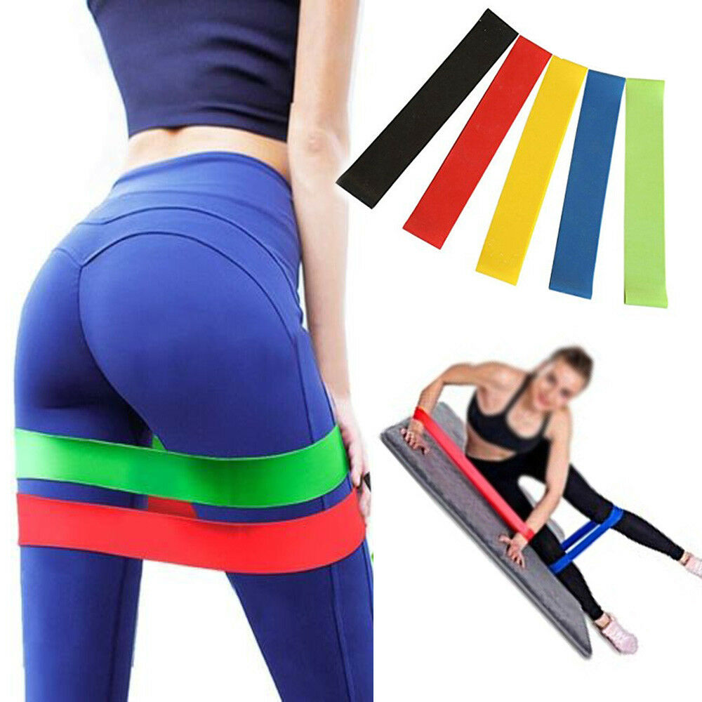 5pcs Exercise Bands Latex Resistance elastic BandBelt for Home Gym Fitness Yoga