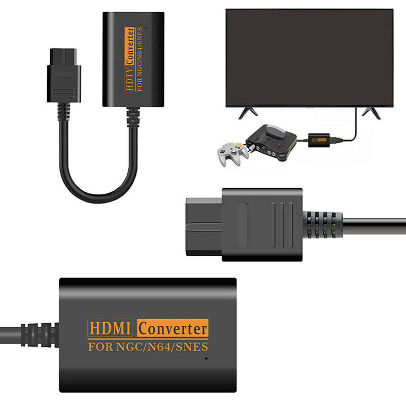 720P HDMI Adapter Converter HD Cable for Nintendo 64/SNES/NGC Gamecube ConsoI7