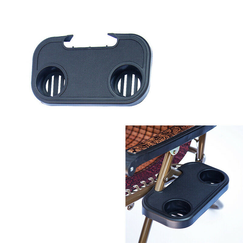 Home Garden Oval Zero Gravity Chair Cup Holder with Mobile Device Slot Food Tray