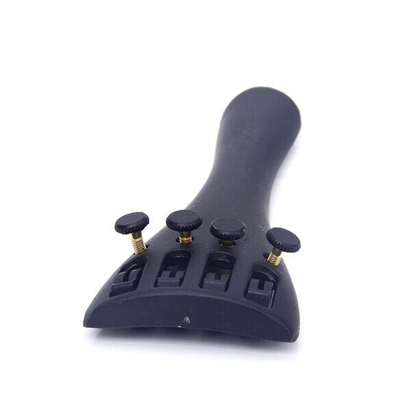 New Black 4/4 Violin Bridge Tailpiece with Beautiful Alloy Parts