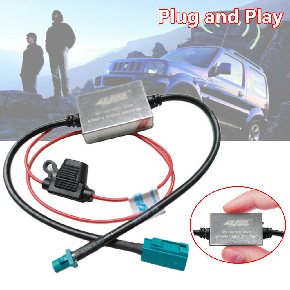 5th ANT-208 FAKRA Car 12V FM&AM Radio Inline Antenna Signal  Amplifier Booster
