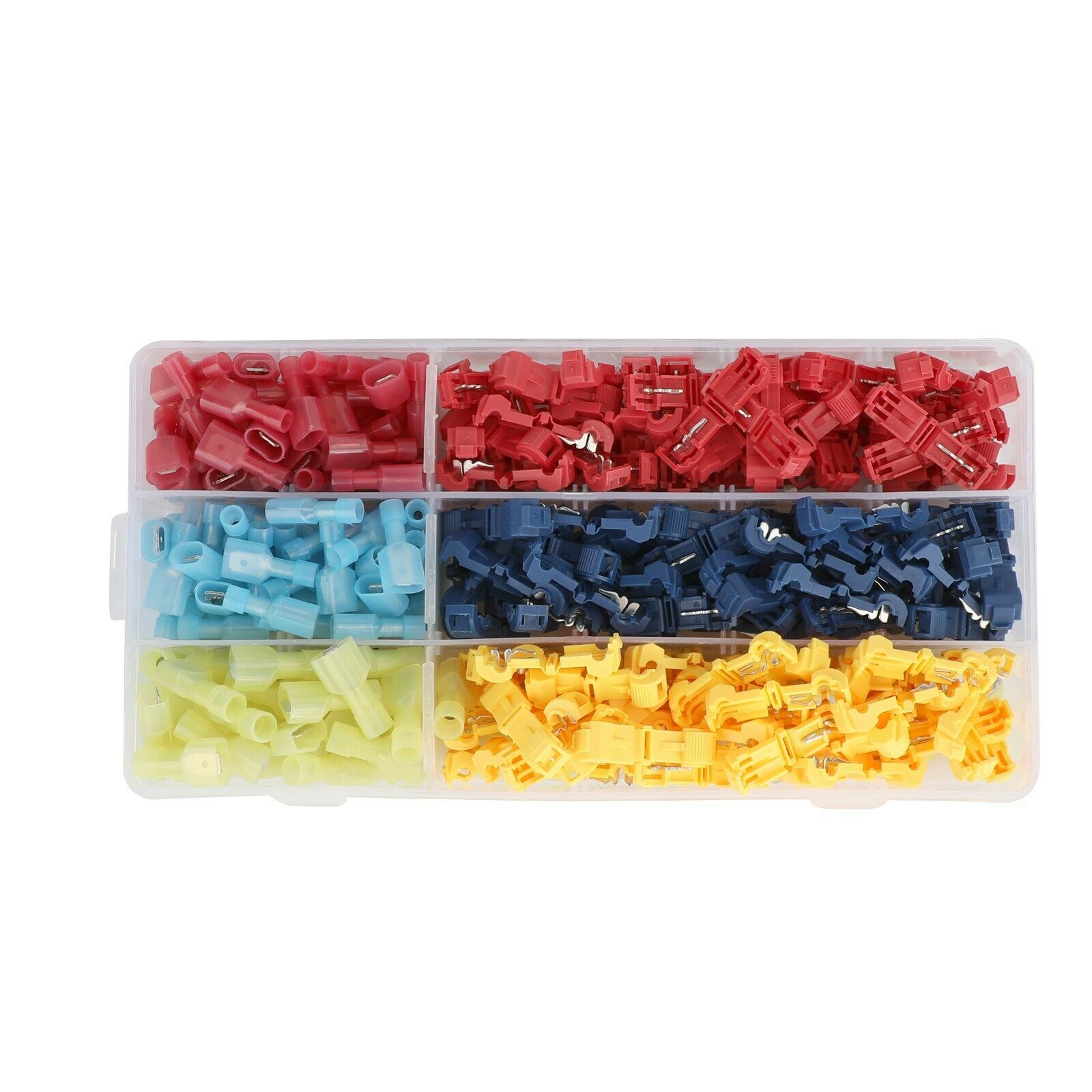 300Pcs Insulated T-Taps Quick Splice Wire Terminal Connectors Kit 22-10 AWG CN