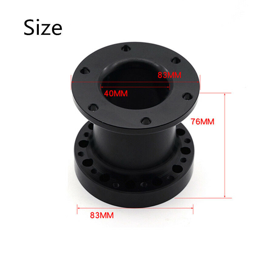 Universal Steering Wheel Hub Spacer 3 INCH Aluminum Steering Wheel Hub Boss Kit