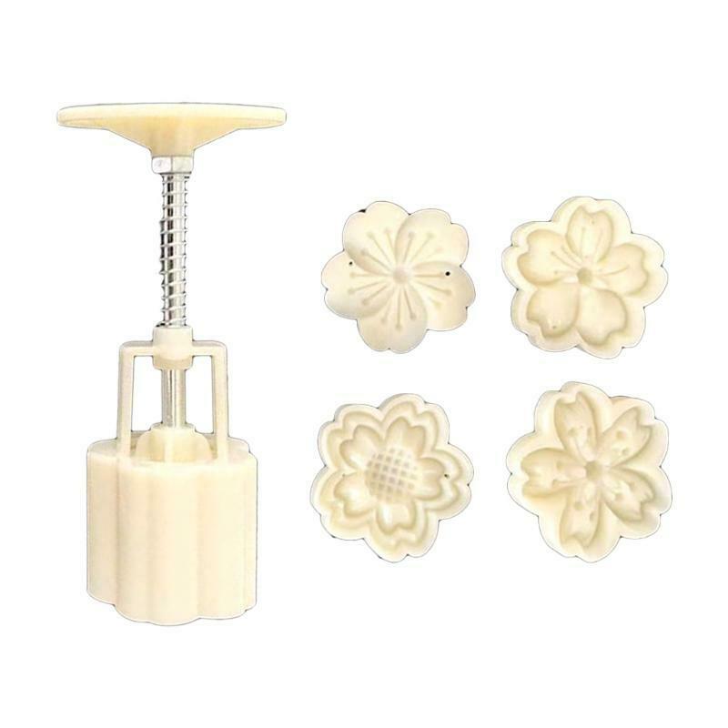50g Plum Flower Shape Pastry Moon Cake Cakes Molds Mooncake Cookie Mould Cutters