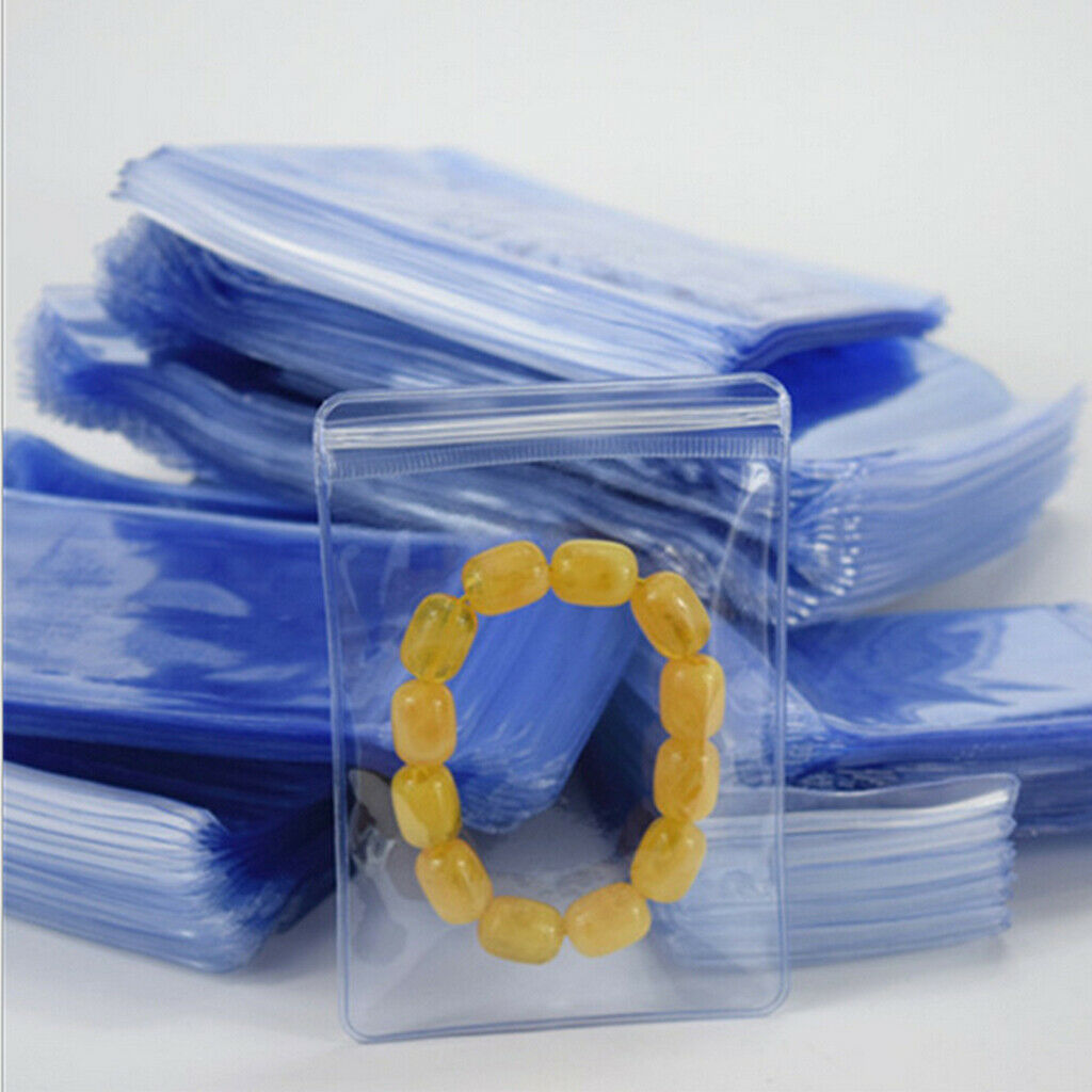 100 Recloseable Zipper Bags Self Sealed Bags Phone Beads Food Storage 5x7cm