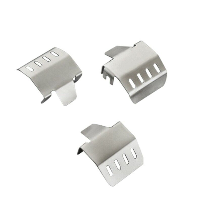 3PCS Metal Front and Rear Guard Chassis Axle Armor for 1/10 RC Tracked TraxxasQ7