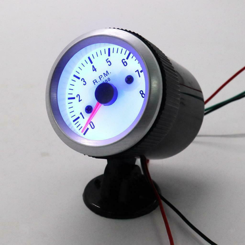 DC12V Petrol Car for Blue LED Backlight Adjustable Tachometer 0~9000 rpm