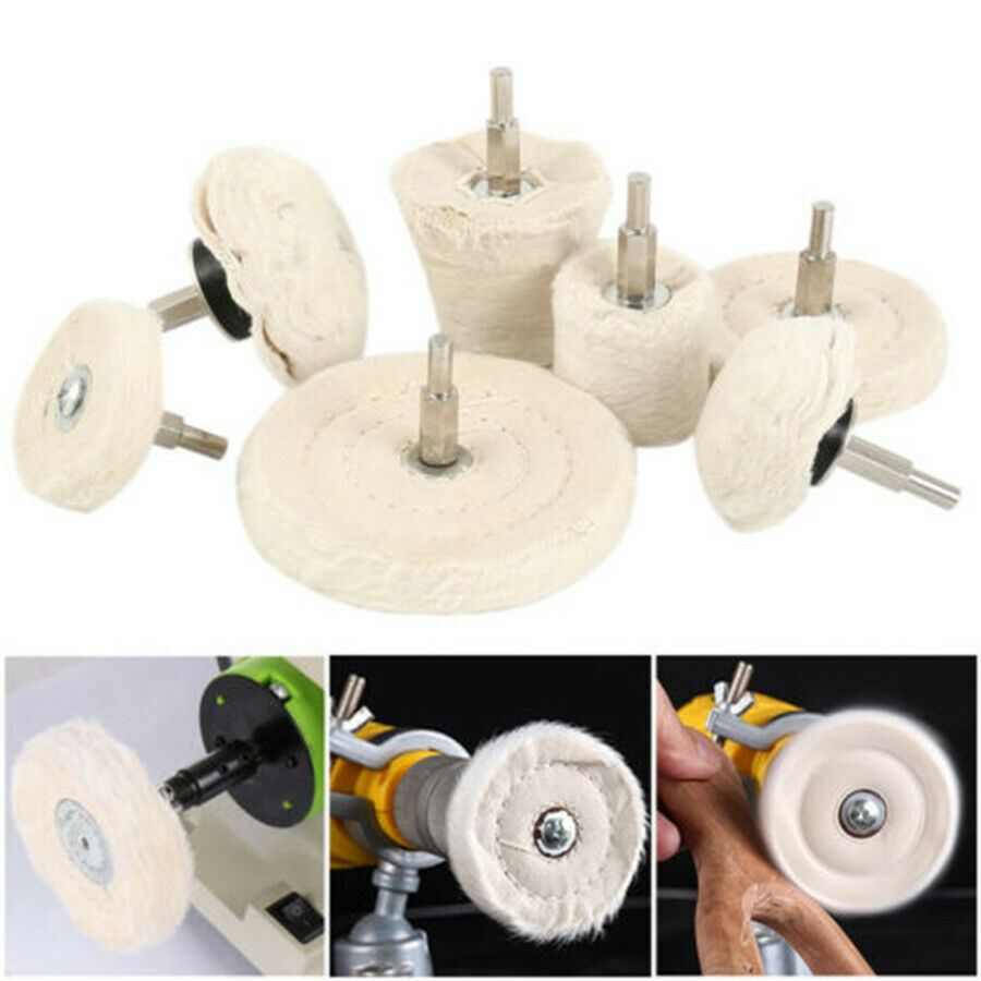 7PCS Buffing Pad Polishing Mop Wheel Pads For Drill Kit Buffer Polish Wheels