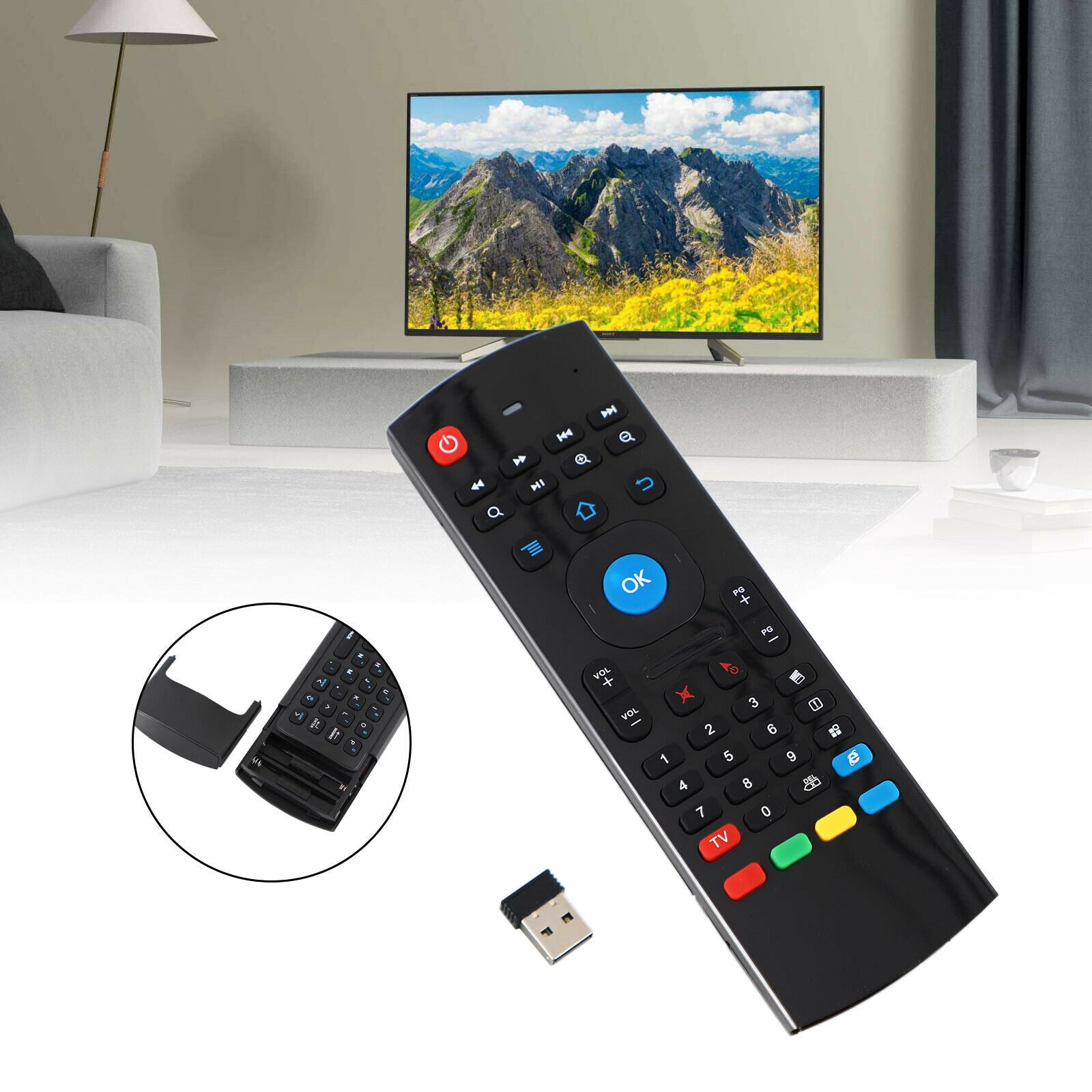 MX3 Air Fly Mouse 2.4GHz Wireless Keyboard Remote control For PC/Android TV Box