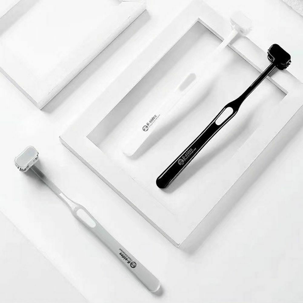 Angle Wrapped All-round Household Cleaning Six-sided Toothbrush Care Soft Hair