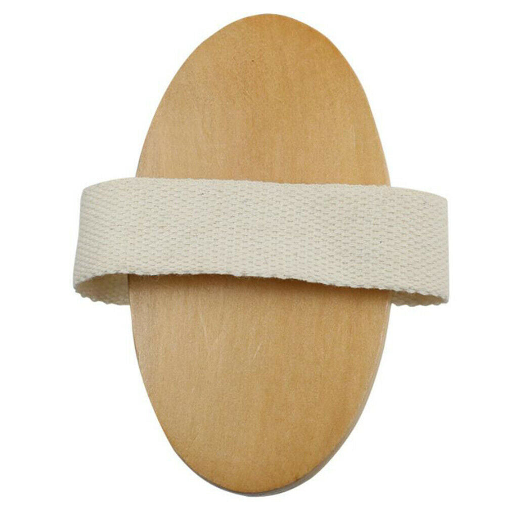 Bath Shower Brush Natural Boar Bristle Spa Sauna Exfoliator Brush Scrubber