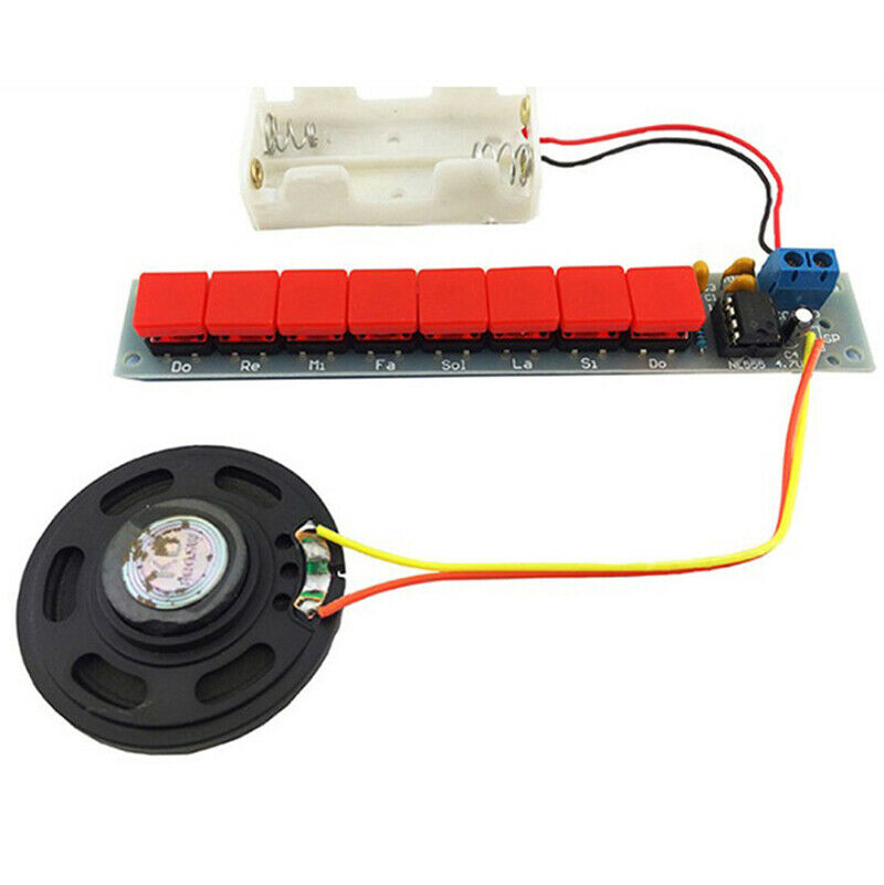 1 set DIY Kit NE555 Component Electronics Piano Organ Module Battery Box WF