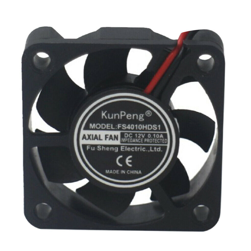 Plastic 4010 12V DC 40x40x10mm Brushless Silent Cooling Fan for LED Light CPU